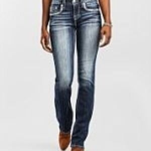 Miss Me Dark Blue Straight Leg Jeans